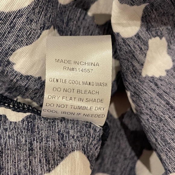 Navy Spotted Blouse by THML - Picture 12 of 12